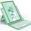 Apple iPad Air 5/4/Pro 11 2022/2021/2020 Magnetic Detachable BT Keyboard - Transparent Back Cover, Vertical Kickstand (Mint Green) view 2