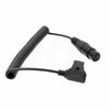 HangTon Camera Monitor XLR 4 Pin Female D-tap Coiled Power Cable for Sony F3 F55 Venice, Canon C300 III C500 MKII, Blackmagic URSA Mini, SmallHD 1703 view 2