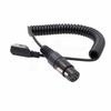 HangTon Camera Monitor XLR 4 Pin Female D-tap Coiled Power Cable for Sony F3 F55 Venice, Canon C300 III C500 MKII, Blackmagic URSA Mini, SmallHD 1703 view 3