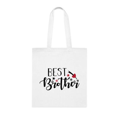 Brother Tote Bag, Best Brother Tote bag, Gift for Brother from sister brother, Brother Birthday Gift, Brother Christmas Gift idea, Brother Reusable Bag, brother Shoulder bags, Brother basket Gift Idea