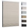 Changshade Cordless Cellular Shades, Blackout Room Darkening Black Out Honeycomb Blinds for Indoor Windows Bedroom, Pull Down Pleated Accordion Blind Easy Install, Shade Size 44" Wx72 H, Beige view 1