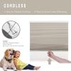 Changshade Cordless Cellular Shades, Blackout Room Darkening Black Out Honeycomb Blinds for Indoor Windows Bedroom, Pull Down Pleated Accordion Blind Easy Install, Shade Size 44" Wx72 H, Beige view 2