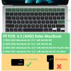 ProElife Keyboard Cover Skin for MacBook Air 13.6 inch 15 inch 2024 2023 2022 M3 M2 Chip A2681 A2941, Ultra Thin Keyboard Protector U.S Enter for 2024-2022 Air 13.6'' 15'' M3 M2 Accessory (Ombre Pink) view 2