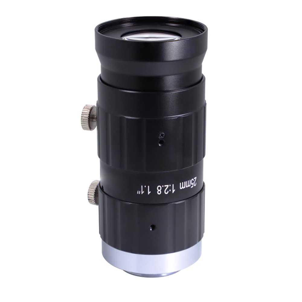 20MP 1.1" 25mm f/2.8 Manual Lris and Focus Industrial Lens for High Resolution C-Mount Machine Vision Cameras