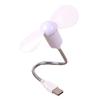 BYBYCD Snake Fan Mini Creative Air Cooler Computer USB Soft Leaf Bendable Freely Ventilador(White) view 1