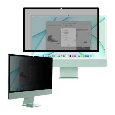bersem Fully Removable Privacy Screen Protector Compatible with iMac 24 inch 2021 Monitor Privacy Screen for Apple Desktop Computer, Anti-Scratch UV-Blocking Privacy Screen Protector Filter