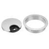 YOKIVE Desk Cable Hole Cover, Zinc Alloy Cord Raceway Great for Office, Home, Daily Use (53mm, Silver) view 3