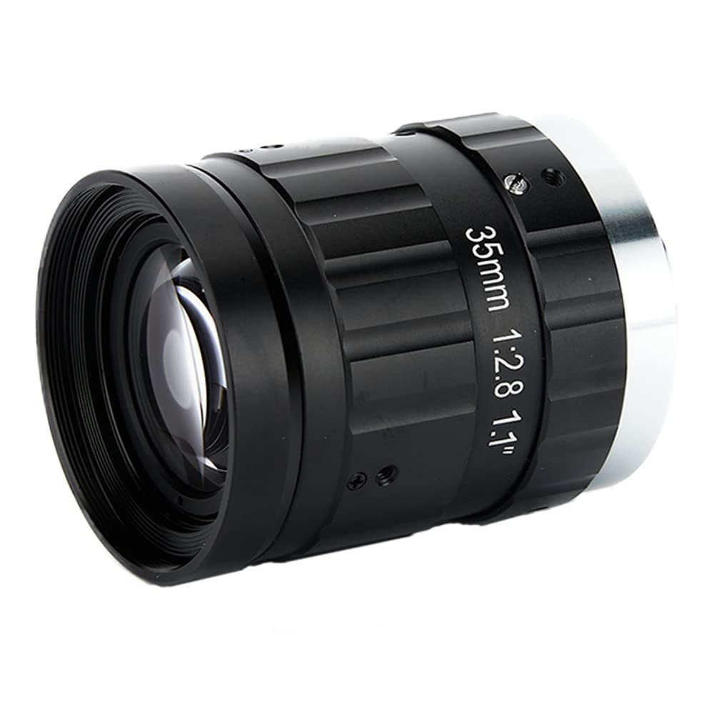 20MP 1.1" 35mm f/2.8 Manual Lris and Focus Industrial Lens for High Resolution C-Mount Machine Vision Cameras