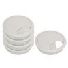YOKIVE 5 Pcs Desk Cable Hole Cover, Cord Through Raceway Plastic Great for Office, Home, Daily Use (60mm, Gray) view 1