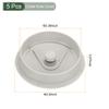 YOKIVE 5 Pcs Desk Cable Hole Cover, Cord Through Raceway Plastic Great for Office, Home, Daily Use (60mm, Gray) view 2