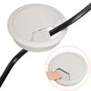 YOKIVE 5 Pcs Desk Cable Hole Cover, Cord Through Raceway Plastic Great for Office, Home, Daily Use (60mm, Gray) view 4
