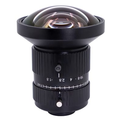 20MP 1.1" 6mm f/1.8 Manual Lris and Focus Industrial Lens for High Resolution C-Mount Machine Vision Cameras