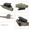 HEARFALCOM U94 PTT Tactical Headset Adapter V2 PTT Push to Talk Adapter Compatible with Civilian Version Tactical Headset Suitable for Airsoft Hunting Sports (Sandy) view 2