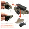 HEARFALCOM U94 PTT Tactical Headset Adapter V2 PTT Push to Talk Adapter Compatible with Civilian Version Tactical Headset Suitable for Airsoft Hunting Sports (Sandy) view 4