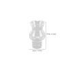 Uonlytech Lamp Shade Replacement High- Temperature Resistance Glass Kerosene Lamp Top Cover Transparent Chimney for Lamp Oil Lamp, 4 Pack, 1 Inch view 2