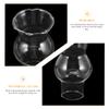 Uonlytech Lamp Shade Replacement High- Temperature Resistance Glass Kerosene Lamp Top Cover Transparent Chimney for Lamp Oil Lamp, 4 Pack, 1 Inch view 3
