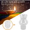 Uonlytech Lamp Shade Replacement High- Temperature Resistance Glass Kerosene Lamp Top Cover Transparent Chimney for Lamp Oil Lamp, 4 Pack, 1 Inch view 4