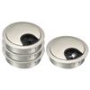 YOKIVE 4Pcs Desk Cable Hole Cover, Zinc Alloy Cord Wire Raceway Great for Office, Home, Daily Use (50mm, Silver) view 1