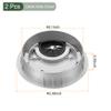 YOKIVE 2Pcs Desk Cable Hole Cover, Zinc Alloy Cord Raceway Great for Office, Home, Daily Use (53mm, Silver) view 2