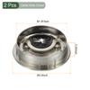 YOKIVE 2Pcs Desk Cable Hole Cover, Zinc Alloy Cord Wire Raceway Great for Office, Home, Daily Use (50mm, Silver) view 2
