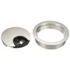 YOKIVE 2Pcs Desk Cable Hole Cover, Zinc Alloy Cord Wire Raceway Great for Office, Home, Daily Use (50mm, Silver) view 3