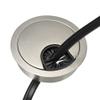 YOKIVE 2Pcs Desk Cable Hole Cover, Zinc Alloy Cord Wire Raceway Great for Office, Home, Daily Use (50mm, Silver) view 4