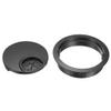 YOKIVE 2Pcs Desk Cable Hole Cover, Zinc Alloy Cord Raceway Great for Office, Home, Daily Use (53mm, Black) view 3