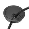 YOKIVE 2Pcs Desk Cable Hole Cover, Zinc Alloy Cord Raceway Great for Office, Home, Daily Use (53mm, Black) view 4
