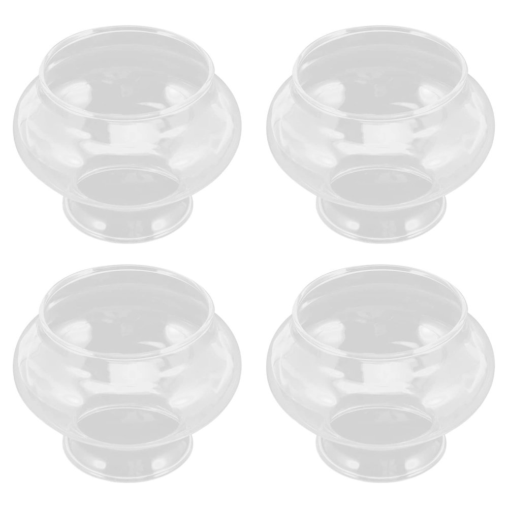 Uonlytech Lamps Shades Oil Lamp Shade Replacement High- Temperature Resistance Kerosene Lamp Cover Transparent Chimney for Lamp Oil Lamp Burner, 2 Pack, 3 Inch Oil Burner