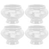 Uonlytech Lamps Shades Oil Lamp Shade Replacement High- Temperature Resistance Kerosene Lamp Cover Transparent Chimney for Lamp Oil Lamp Burner, 2 Pack, 3 Inch Oil Burner view 2