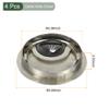 YOKIVE 4Pcs Desk Cable Hole Cover, Zinc Alloy Cord Wire Raceway Great for Office, Home, Daily Use (60mm, Silver) view 2