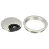 YOKIVE 4Pcs Desk Cable Hole Cover, Zinc Alloy Cord Wire Raceway Great for Office, Home, Daily Use (60mm, Silver) view 3