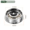 YOKIVE 2Pcs Desk Cable Hole Cover, Zinc Alloy Cord Raceway Great for Office, Home, Daily Use (50mm, Bright Silver) view 2