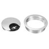 YOKIVE 2Pcs Desk Cable Hole Cover, Zinc Alloy Cord Raceway Great for Office, Home, Daily Use (50mm, Bright Silver) view 3