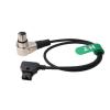 HangTon Elbow XLR 4 Pin Female D-tap Coiled Power Cable for Blackmagic URSA Mini Pro, SmallHD 1703 2400 Monitor, Sony F3 F5 Venice, Canon C300 MKIII C700 24" view 3