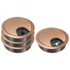 YOKIVE 4Pcs Desk Cable Hole Cover, Zinc Alloy Cord Raceway Great for Office, Home, Daily Use (53mm, Red Bronze) view 1