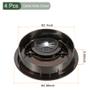 YOKIVE 4Pcs Desk Cable Hole Cover, Zinc Alloy Cord Raceway Great for Office, Home, Daily Use (53mm, Red Bronze) view 2