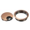 YOKIVE 4Pcs Desk Cable Hole Cover, Zinc Alloy Cord Raceway Great for Office, Home, Daily Use (53mm, Red Bronze) view 3