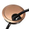 YOKIVE 4Pcs Desk Cable Hole Cover, Zinc Alloy Cord Raceway Great for Office, Home, Daily Use (53mm, Red Bronze) view 4