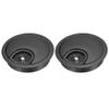 YOKIVE 2Pcs Desk Cable Hole Cover, Zinc Alloy Cord Raceway Great for Office, Home, Daily Use (60mm, Black) view 1