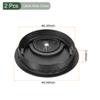 YOKIVE 2Pcs Desk Cable Hole Cover, Zinc Alloy Cord Raceway Great for Office, Home, Daily Use (60mm, Black) view 2