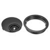 YOKIVE 2Pcs Desk Cable Hole Cover, Zinc Alloy Cord Raceway Great for Office, Home, Daily Use (60mm, Black) view 3