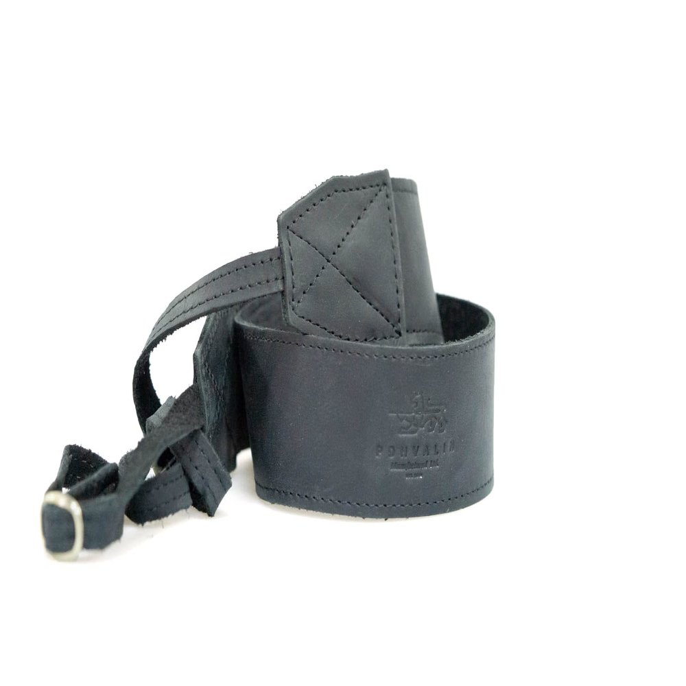 Leather Camera Strap for Canon, Nicon, Sony Camera (Black)