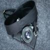 Leather Camera Strap for Canon, Nicon, Sony Camera (Black) view 2