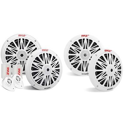 Pyle Marine Speaker System with 200 Watt Power and Weather Resistant Design (6.5 Inch)