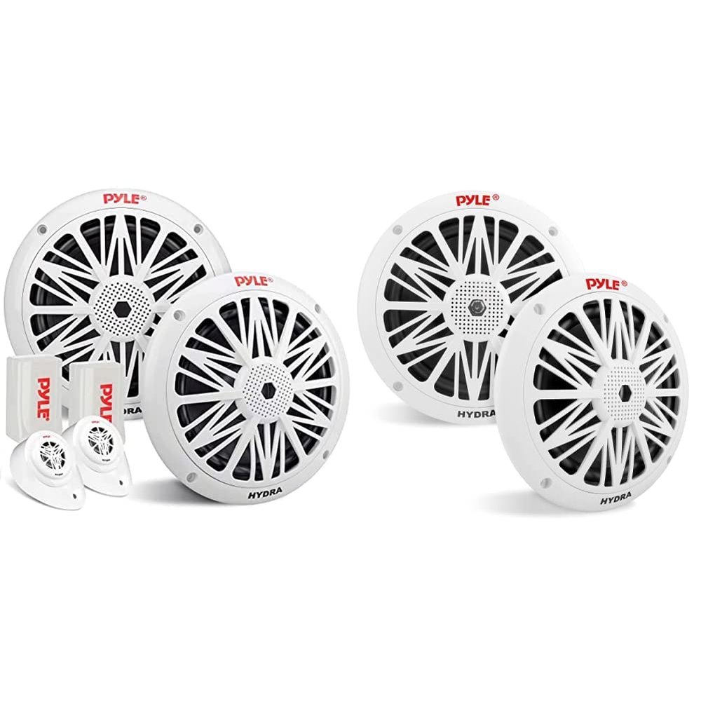 Pyle Marine Speaker System with 200 Watt Power and Weather Resistant Design (6.5 Inch)