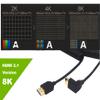 1-3.9ft HDMI 2.1 Up Angle Male Coiled Cable, 48Gbps, 8K@60Hz/4K@120Hz/2K@240Hz, Supports 3D, HDCP 2.2/2.3, Dolby TrueHD DTSHD, Dynamic HDR, eARC, Compatible with GH5S, PS5, Xbox One Monitor, PC. view 4
