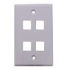 Kework 4 Ports Wall Plate, 2 Ports 4K@60Hz HDMI 2 Ports USB 3.0 Female to Female Module Keystone Outlet Socket Wall Plate view 2