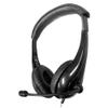 HamiltonBuhl Motiv8 MidSized Multimedia Headset  InLine Volume Control, Steel Gooseneck Microphone, 3.5mm SlimBarrel Plug, Leatherette Cushions, DuraCord  Black Classroom Headset (10 Pack) view 2