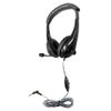 HamiltonBuhl Motiv8 MidSized Multimedia Headset  InLine Volume Control, Steel Gooseneck Microphone, 3.5mm SlimBarrel Plug, Leatherette Cushions, DuraCord  Black Classroom Headset (10 Pack) view 3